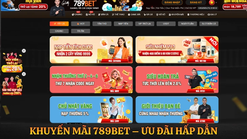 789BET cập nhật danh sách khuyến mãi mới nhất năm 2026